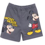 Disney Mickey Mouse Erkek Şort Erkek Bebek - 1,5 Yaş - Koyu Gri