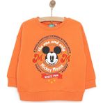 Disney Mickey Mouse Erkek Sweatshirt Erkek Bebek - 9 Ay - Turuncu