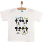 Disney Mickey Mouse Erkek Tshirt Erkek Bebek - Beyaz - 1 Yaş