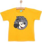 Disney Mickey Mouse Erkek Tshirt Erkek Bebek - Sarı - 4 Yaş