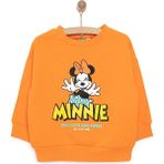 Disney Minnie Mouse Kız Sweatshirt Kız Bebek - 2 Yaş - Turuncu