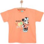 Disney Minnie Mouse Kız Tshirt Kız Bebek - 1 Yaş - Mercan