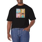 Disney Phineas and Ferb 4 Karakter Boxup Siyah Erkek T-shirt