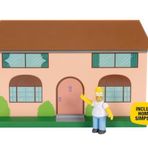 Disney Simpsons Oturma Odası Diorama House Oyun Seti, 2,5 İnç Ölçekli Homer Aksiyon Figürü ve Aksesuarları