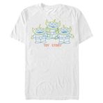 Disney Toy Story 13 SCRIBBLE Unisex Bisiklet Yaka T-Shirt Beyaz S