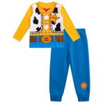 Disney Toy Story Woody and Buzz Lightyear Boys Long Sleeve Shirt and Jogger Pant Set for Toddler and Little Kids