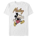 Disney Üniseks Classic-Vintage Mickey Organic Short Sleeve Tişört, Weiß, XL