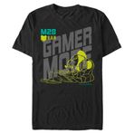 Disney Üniseks Mickey Mouse-Gamer Time Organic Short Sleeve T-Shirt, Schwarz, M