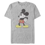 Disney Unisex Mickey -Mightiest Mouse Organic Short Sleeve T-Shirt, Melange Grey, S