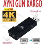 Displayport To Hdmı 4K 4946A Adaptör Kablosu Uç Display Port Çevi