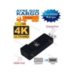 Displayport To Hdmı 4K 4946P Adaptör Kablosu Uç Display Port Çevi