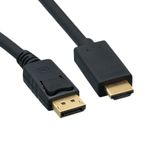 Displayport to Hdmi Kablo 5 Metre Görüntü Aktarma Altın Uçlu