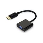 Displayport To VGA Çevirici Adaptör Display Port Dp - Siyah