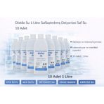 Distile Su 1 Litre Saflaştırılmış Deiyonize Saf Su 10 Adet 3MTc2MzY2MDQ2NQ