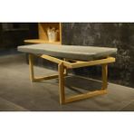Diva Ahşap Bench-Puf-Minder - Naturel