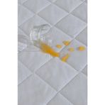 Divanev Kapitoneli Sıvı Geçirmez Alez 200X200 cm Tek Kişilik Köşe Lastikli - 200 x 200 cm - Beyaz