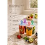 DİVAYS 4’lü Meybuz ve Dondurma Kalıbı BPA’sız Ev Tipi Popsicle Seti