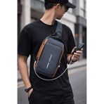DİVAYS USB Şarj Portlu Kilitli Omuz ve Göğüs Çantası | Powerbank Uyumlu, Güvenli ve Şık
