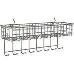 Diversified Pegboard &Amp; Duvara Monte Raf Sepeti Kanca İstasyonu, 40,64 Cm U X 14,0 Cm G, Endüstriyel Gri