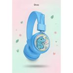 Divex Dino Kablosuz Kulaküstü Bluetooth Çocuk Kulaklığı - Işıklı Dinozor Motifli Mikrofonlu