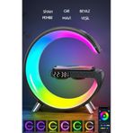 Divex G63 Akıllı RGB Gece Lambası - 15W Hızlı Kablosuz Şarj Standı & 360° Bluetooth Hoparlör