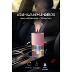 Divex Ultrasonik Hava Nemlendirici Buhar Makinesi & Aroma Difüzörü, Işıklı, Aromatik Koku Verici - Pembe