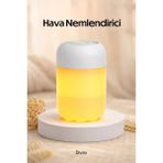 Divex Ultrasonik Hava Nemlendirici - Sessiz Buhar Makinesi, Aroma Difüzörü ve Sıcak LED Gece Lambası - Beyaz