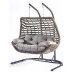 Divona Home Capri Swing Rehome Cunda Çift Kişilik Bahçe Ve Balkon Salıncağı - Gri