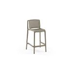 Divona Home Nes Polipropilen Plastik Bahçe Bar Sandalyesi 2 Li (65 cm ) - Vizon