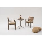 Divona Home Rams Bahçe Balkon Bistro Set (2 Sandalye 1 Masa) - Cappuccino