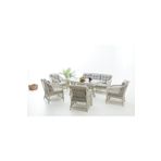 Divona Home Roleks Rattan Bahçe Balkon Oturma Grubu (3 1 1 MASA)