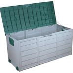 Divona Home Tekerlekli Modern Bahçe Depolama Sandığı YEŞİL KAPAK (ÜRÜN ÖLÇÜLERİ 112 G x 49 D x 54 Y cm ) - Yeşil