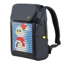Divoom Backpack-S Pixel Art Youngsters LED Animasyon Teşhir Çantası, Uygulama Kontrollü, Koyu Mavi, Koyu mavi, S, Gündelik