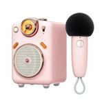 Divoom Fairy-OK Pembe Karaoke Mikrofonlu FM Radyolu Bluetooth Hoparlör