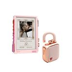 Divoom Lovelock Ses Kayıt Özellikli Bluetooth Hoparlör ve Times Frame Akıllı Dijital Çerçeve Hediye Seti, Pembe