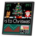 Divoom Pixoo-64 App Kontrollü Wifi Animasyonlu 64x64 Piksel LED Ekran Resim Çerçevesi-Canlı Borsa