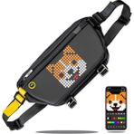 Divoom Pixoo Pixel Art Sling Bag Göğüs Çantası, Sırt Çantası, Omuz Çantası, Uygulama Kontr - Çok Renkli