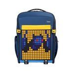 Divoom Pixoo S Mavi LED Ekranlı APP Kontrollü Akıllı Su Geçirmez Laptop Sırt Çantası-15-15.6" Mavi