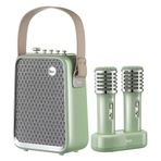 Divoom SongBird-HQ Yeşil Çift Karaoke Mikrofonlu Bluetooth Hoparlör