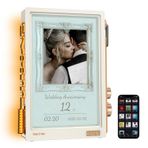 Divoom Times Frame-10.1 inç Dijital Resim Çerçevesi Şeffaf IPS Akıllı Linux OS RGBLED Döner Düğme WiFi 64GB 400+Saat Yüzleri Widget 50+API Beslemeleri Hediye Modu Piksel Sanat Topluluğu (Beyaz)