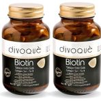 DIVOQUE Divogue Biotin 5000 Mcg (60 Tablet x 2) – Saç, Cilt ve Vücut Desteği