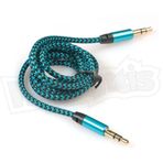 Diwu Aux Stereo 3.5 mm Pembe Data Ses Örgü Kablo