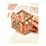 DIY Kawaii Sokak Lezzetleri Tasarla 2Yaprak 121Adet 3D Diorama İzometrik Sticker Seti/Etiket/Çıkarma
