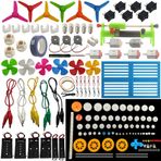 DIY Küçük Maker Teknolojik Buluşlar Bilim Projeleri Temel Bileşenler, Bilimsel Popülerleştirme Deneysel Öğretim Yardımcıları, Öğrenci Çocuk için DC Motor Elektrik Devresi Öğrenme Kiti