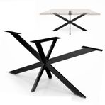 DIY Örümcek Masa Çerçevesi Endüstriyel Metal Yemek Masası Ayakları Toz Boyalı Çelik Mobilya Ayakları Kolay MontajŞık Örümcek Şekli Boyut: 78x71x120 cm