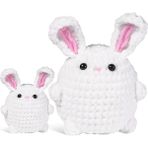 Dıy Tavşan Tığ Işi Seti Örgü Ipliği Iğneleri Peluş Bebek Kolay (Yurt Dışından) - Hobby