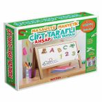 Dıy Toy Manyetik Çift Taraflı 45x40 cm Masaüstü Ahşap Yazı Tahtası
