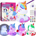 DIY Unicorn Lamba Boyama Kiti, 6-12 Yaş Çocuklar için Sanat El Sanatları Seti, Kız ve Erkek Çocuklara Doğum Günü Paskalya Hediyesi, 3-12 Yaş için Oyuncaklar