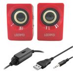 Diyar-ı Fırsat BUFFER® N62 1+1 Multimedia USB ve Jacklı Mini Hoparlör Yüksek Stereo Ses Sistemi