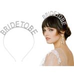Diyar-ı Fırsat Gümüş Kaplama Kristal Taşlı Bride To Be Gelin Tacı
